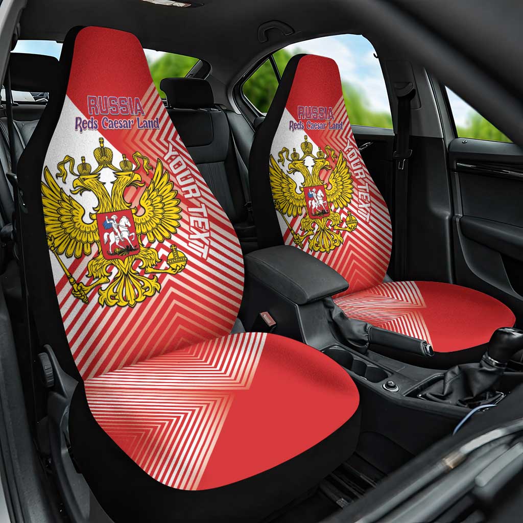 Custom Russia Volleyball Car Seat Cover Reds Caesar Land Dynamic Style