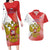 Custom Russia Volleyball Couples Matching Long Sleeve Bodycon Dress and Hawaiian Shirt Reds Caesar Land Dynamic Style