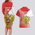 Custom Russia Volleyball Couples Matching Long Sleeve Bodycon Dress and Hawaiian Shirt Reds Caesar Land Dynamic Style