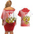 Custom Russia Volleyball Couples Matching Off Shoulder Short Dress and Hawaiian Shirt Reds Caesar Land Dynamic Style