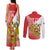 Custom Russia Volleyball Couples Matching Tank Maxi Dress and Long Sleeve Button Shirt Reds Caesar Land Dynamic Style