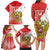 Custom Russia Volleyball Family Matching Long Sleeve Bodycon Dress and Hawaiian Shirt Reds Caesar Land Dynamic Style