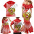 Custom Russia Volleyball Family Matching Mermaid Dress and Hawaiian Shirt Reds Caesar Land Dynamic Style