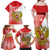 Custom Russia Volleyball Family Matching Off Shoulder Maxi Dress and Hawaiian Shirt Reds Caesar Land Dynamic Style