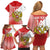 Custom Russia Volleyball Family Matching Off Shoulder Short Dress and Hawaiian Shirt Reds Caesar Land Dynamic Style