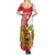 Custom Russia Volleyball Family Matching Summer Maxi Dress and Hawaiian Shirt Reds Caesar Land Dynamic Style