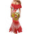 Custom Russia Volleyball Mermaid Dress Reds Caesar Land Dynamic Style