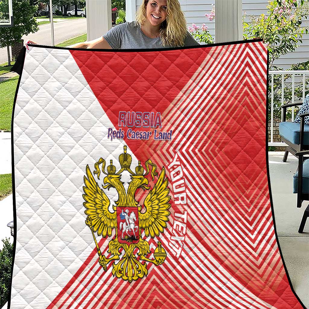 Custom Russia Volleyball Quilt Reds Caesar Land Dynamic Style