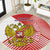 Custom Russia Volleyball Round Carpet Reds Caesar Land Dynamic Style