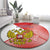 Custom Russia Volleyball Round Carpet Reds Caesar Land Dynamic Style