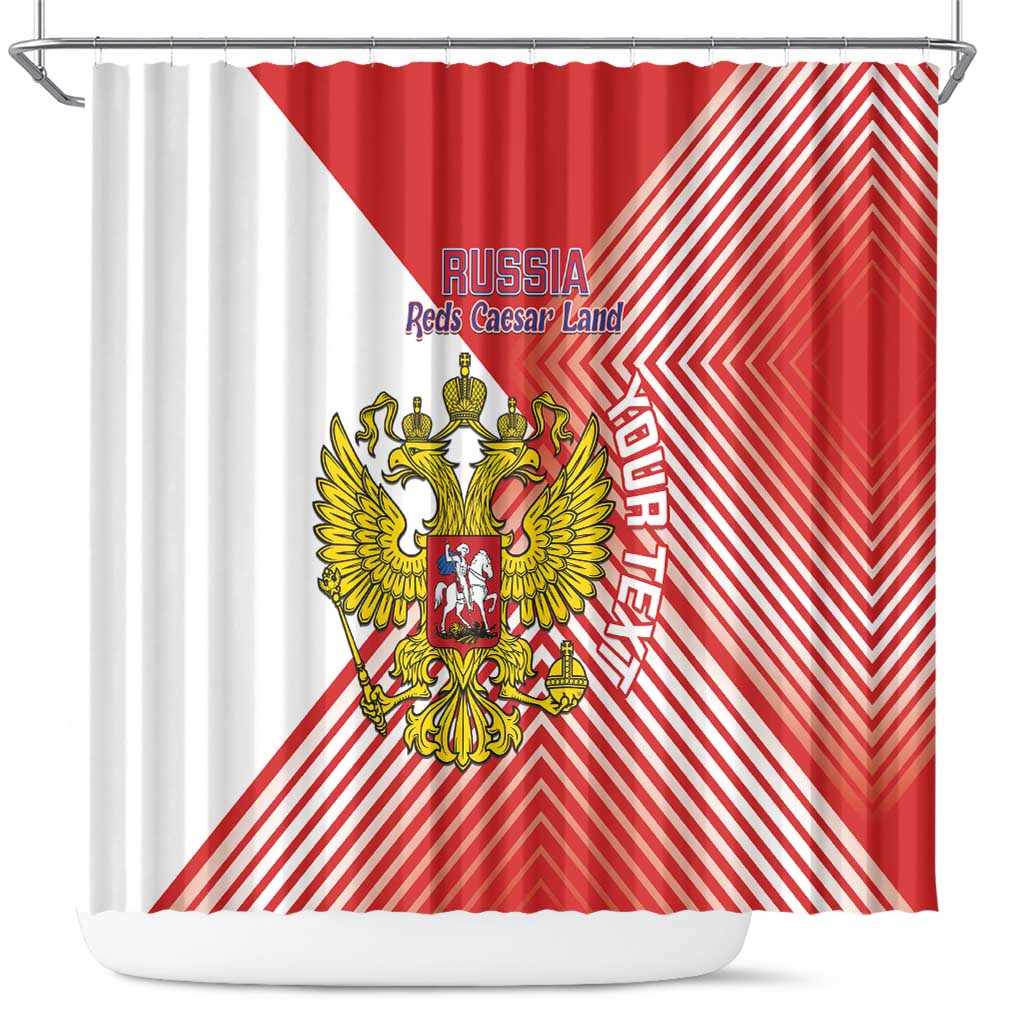 Custom Russia Volleyball Shower Curtain Reds Caesar Land Dynamic Style