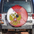 Custom Russia Volleyball Spare Tire Cover Reds Caesar Land Dynamic Style