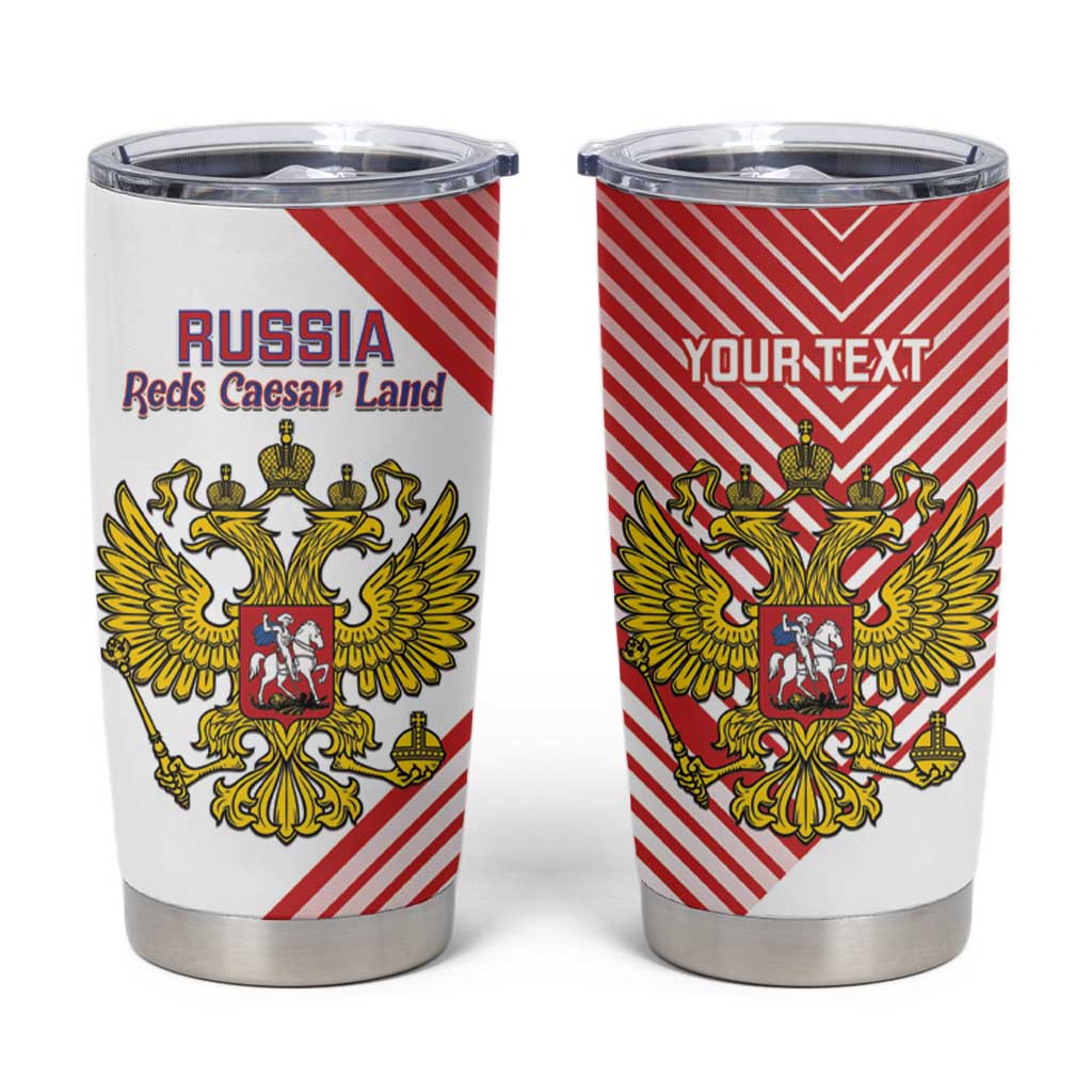 Custom Russia Volleyball Tumbler Cup Reds Caesar Land Dynamic Style