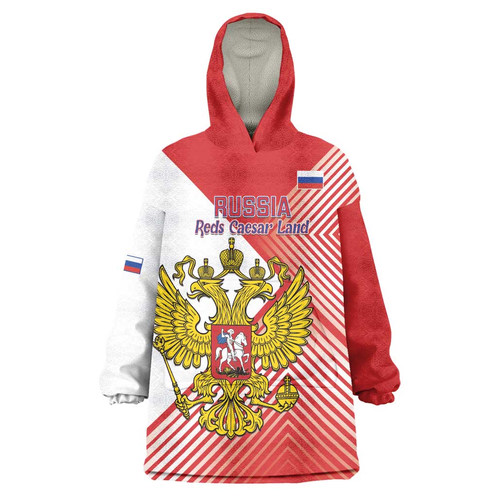 Custom Russia Volleyball Wearable Blanket Hoodie Reds Caesar Land Dynamic Style