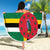 Custom Dominica Football Beach Blanket 2025 Go Dominik