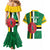 Custom Dominica Football Couples Matching Mermaid Dress and Hawaiian Shirt 2025 Go Dominik