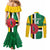 Custom Dominica Football Couples Matching Mermaid Dress and Long Sleeve Button Shirt 2025 Go Dominik