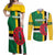 Custom Dominica Football Couples Matching Off Shoulder Maxi Dress and Long Sleeve Button Shirt 2025 Go Dominik