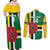 Custom Dominica Football Couples Matching Off Shoulder Maxi Dress and Long Sleeve Button Shirt 2025 Go Dominik