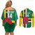 Custom Dominica Football Couples Matching Off Shoulder Short Dress and Long Sleeve Button Shirt 2025 Go Dominik