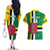 Custom Dominica Football Couples Matching Off The Shoulder Long Sleeve Dress and Hawaiian Shirt 2025 Go Dominik