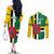 Custom Dominica Football Couples Matching Off The Shoulder Long Sleeve Dress and Long Sleeve Button Shirt 2025 Go Dominik