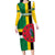 Custom Dominica Football Family Matching Long Sleeve Bodycon Dress and Hawaiian Shirt 2025 Go Dominik