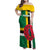 Custom Dominica Football Family Matching Off Shoulder Maxi Dress and Hawaiian Shirt 2025 Go Dominik