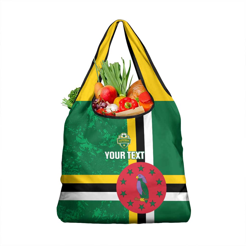 Custom Dominica Football Grocery Bag 2025 Go Dominik