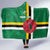 Custom Dominica Football Hooded Blanket 2025 Go Dominik