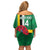 Custom Dominica Football Off Shoulder Short Dress 2025 Go Dominik