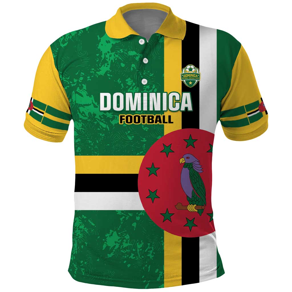 Custom Dominica Football Polo Shirt 2025 Go Dominik