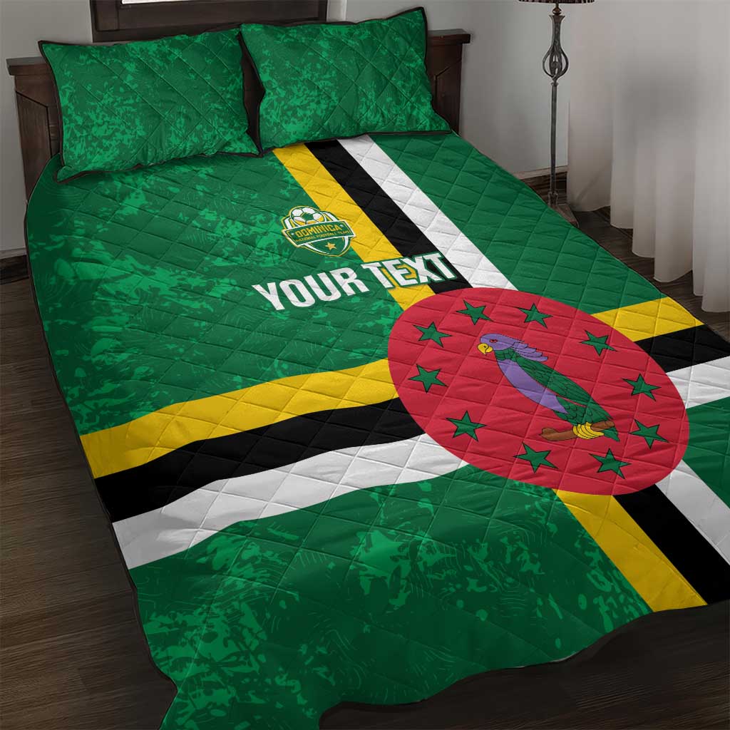 Custom Dominica Football Quilt Bed Set 2025 Go Dominik