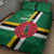 Custom Dominica Football Quilt Bed Set 2025 Go Dominik