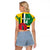 Custom Dominica Football Raglan Cropped T Shirt 2025 Go Dominik