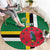 Custom Dominica Football Round Carpet 2025 Go Dominik