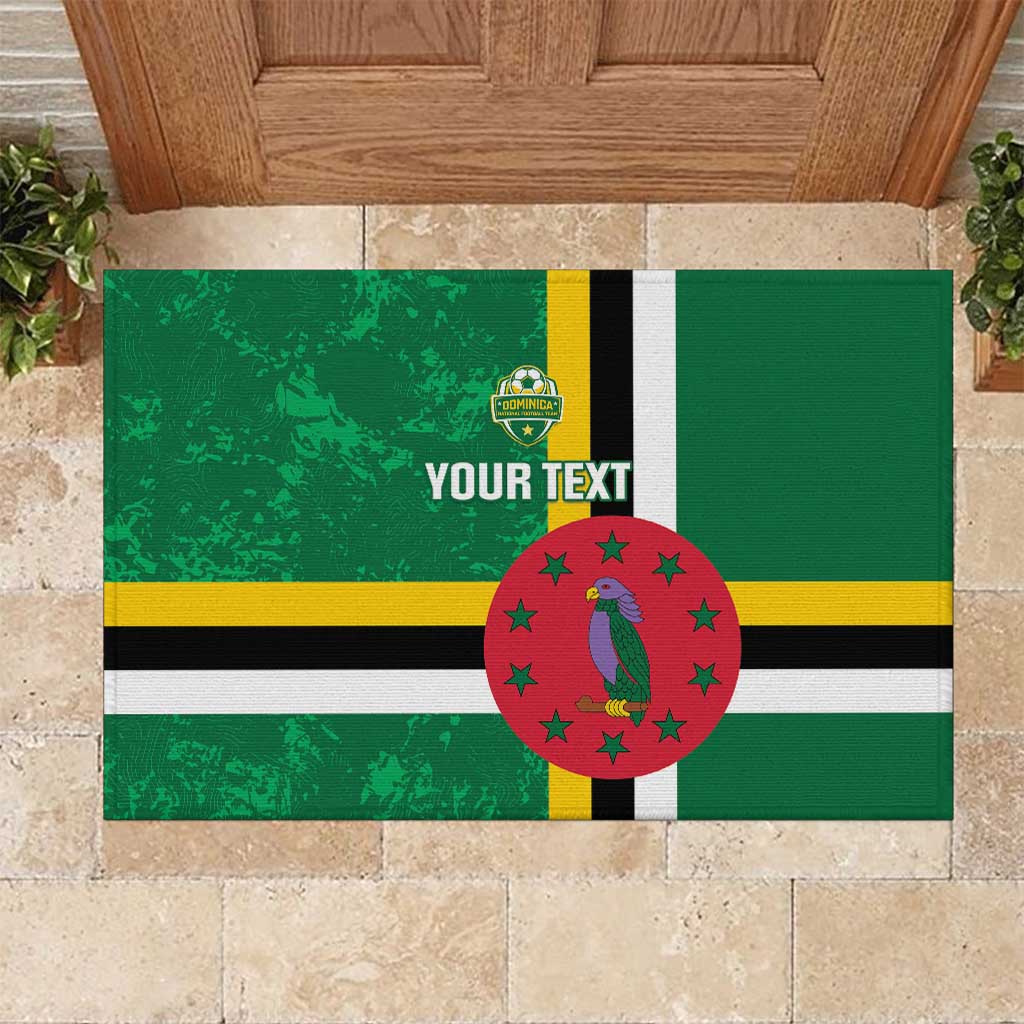 Custom Dominica Football Rubber Doormat 2025 Go Dominik