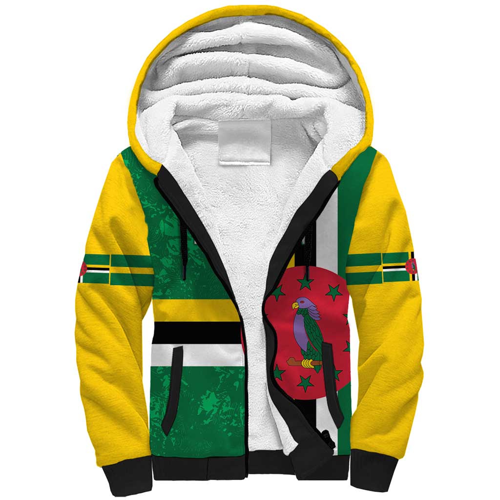 Custom Dominica Football Sherpa Hoodie 2025 Go Dominik