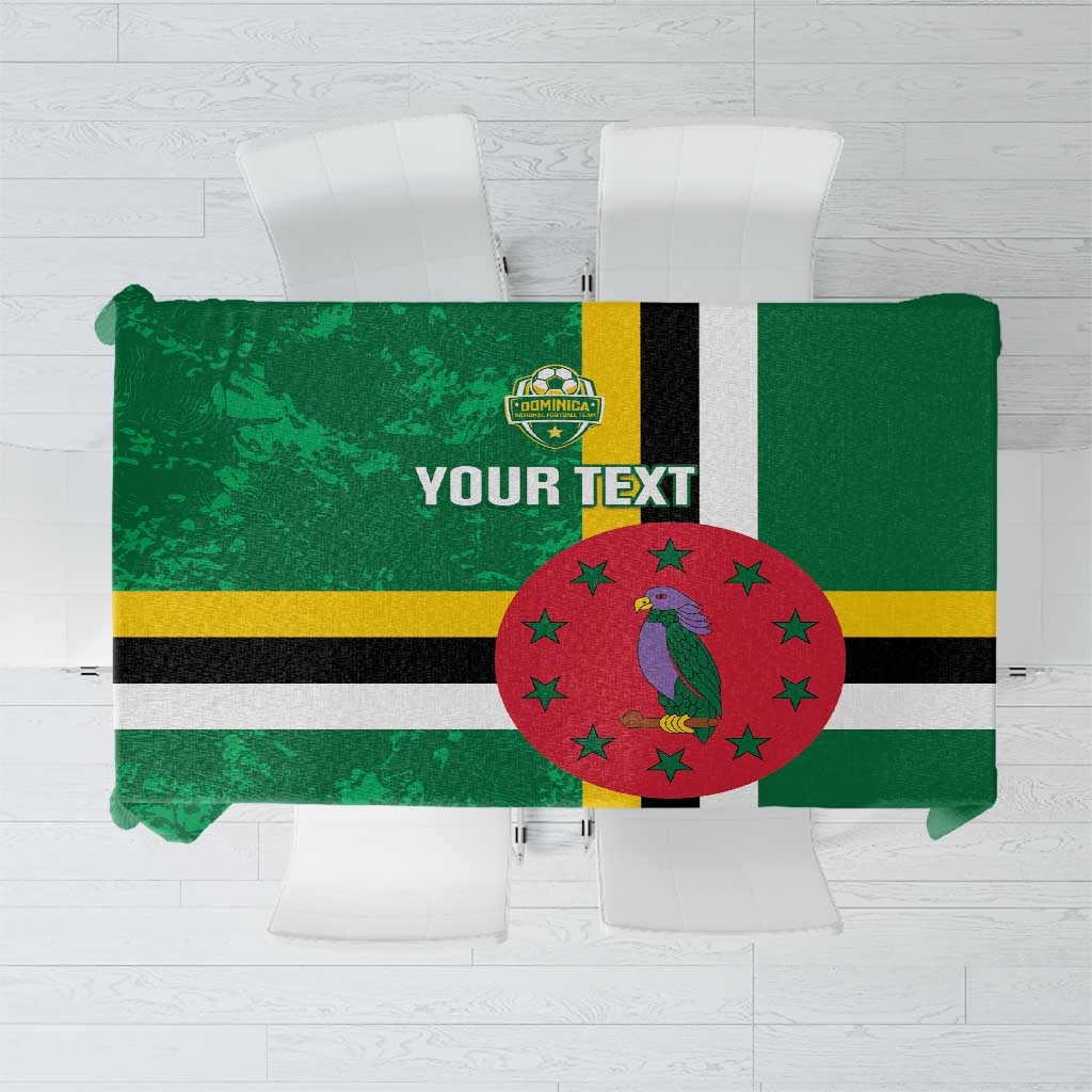 Custom Dominica Football Tablecloth 2025 Go Dominik