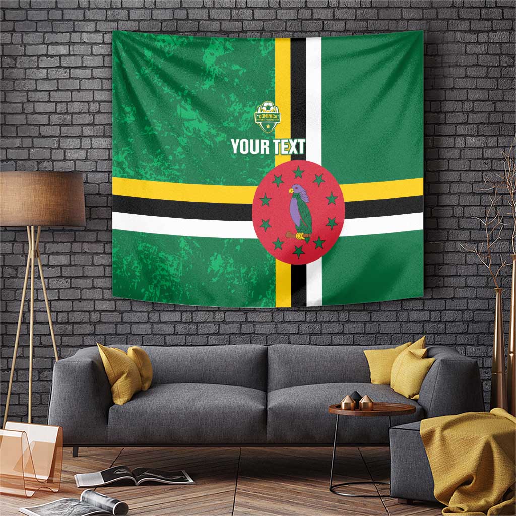 Custom Dominica Football Tapestry 2025 Go Dominik