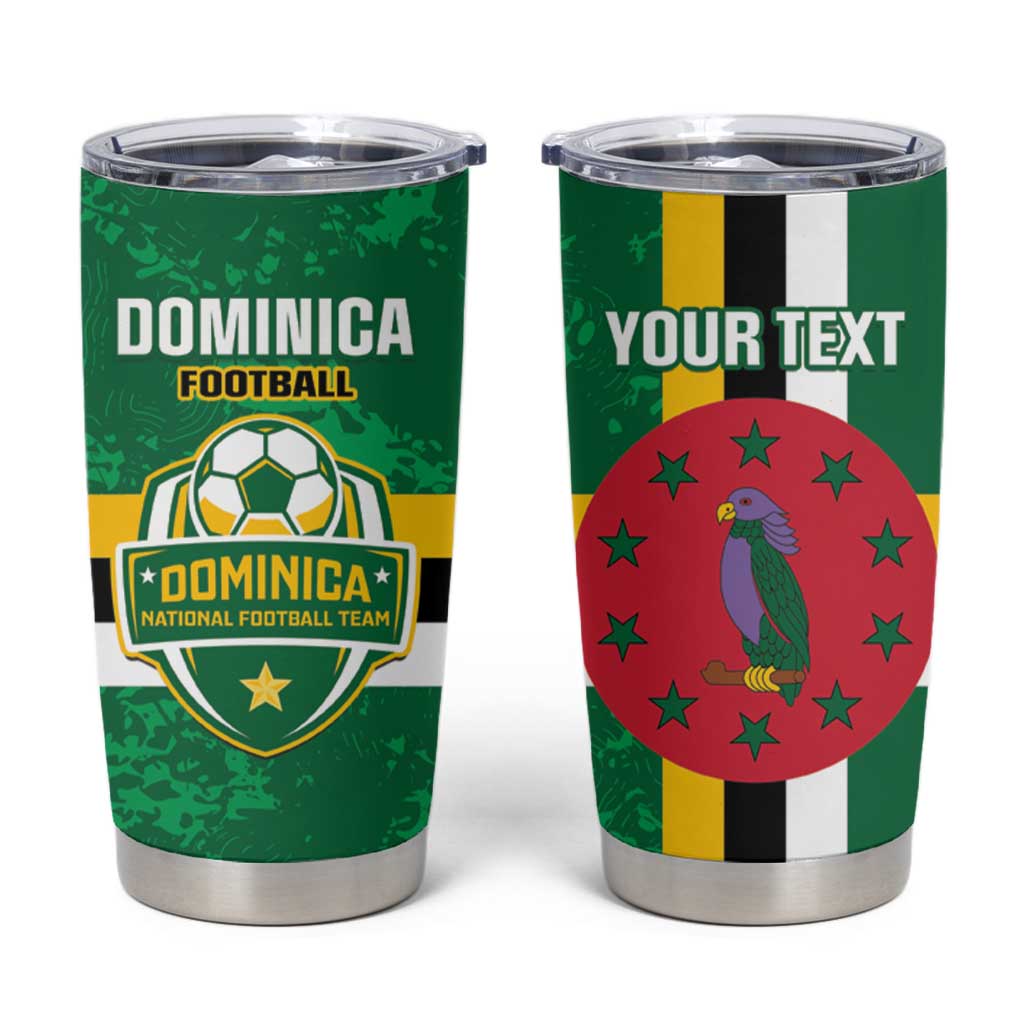 Custom Dominica Football Tumbler Cup 2025 Go Dominik