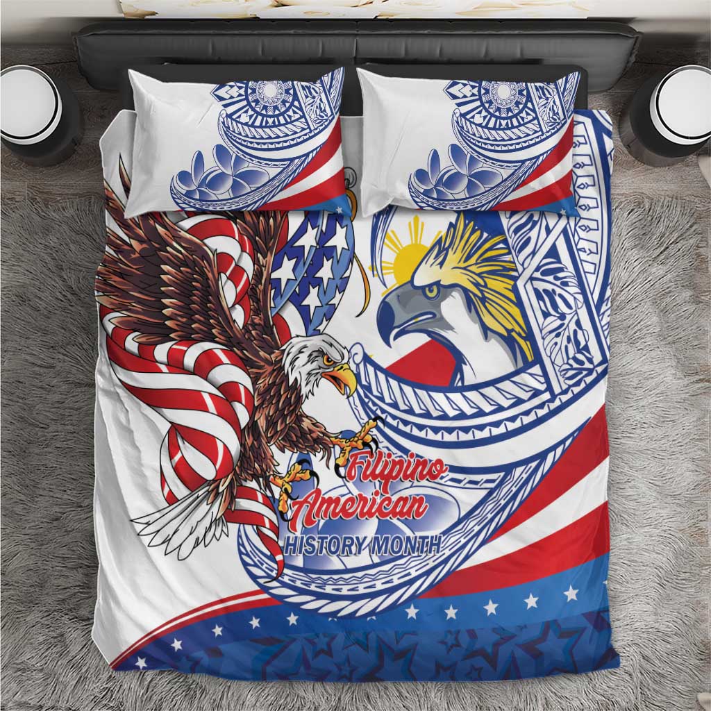 Filipino American History Month Bedding Set Philippines Agila USA Eagle Mix Flag