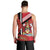 Trinidad and Tobago Men Tank Top Coat Of Arms With Chaconia Flower