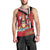 Trinidad and Tobago Men Tank Top Coat Of Arms With Chaconia Flower