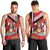 Trinidad and Tobago Men Tank Top Coat Of Arms With Chaconia Flower