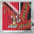 Trinidad and Tobago Shower Curtain Coat Of Arms With Chaconia Flower