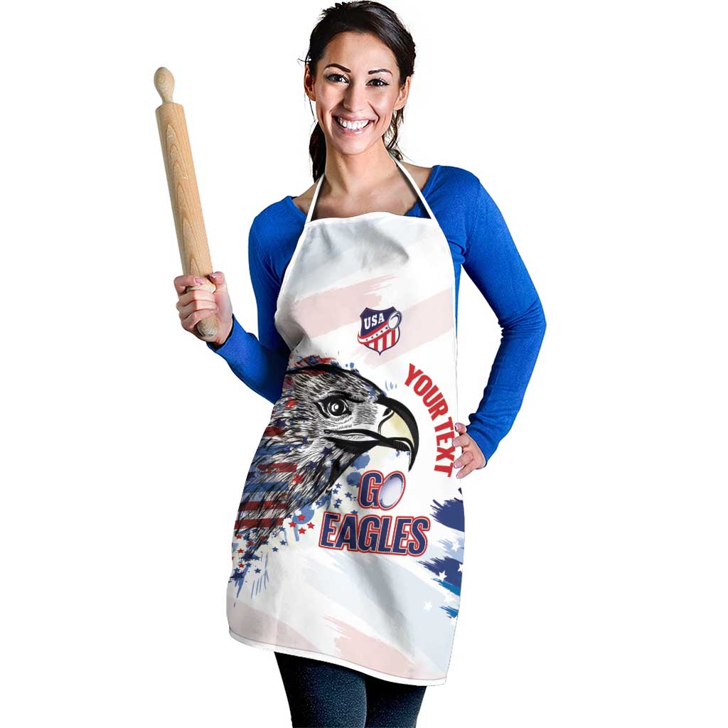 USA 2026 Rugby Custom Apron Go Eagle Brushes Style
