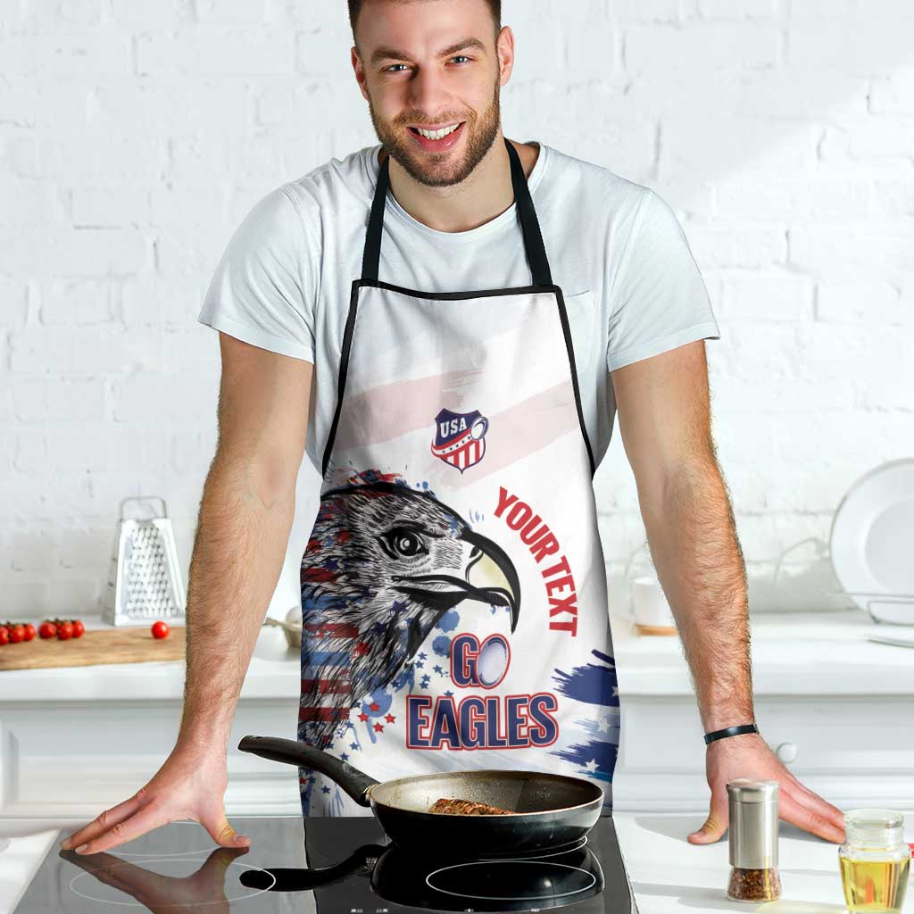 USA 2026 Rugby Custom Apron Go Eagle Brushes Style