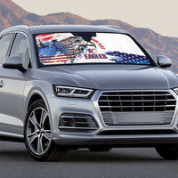 USA 2026 Rugby Custom Auto Sun Shade Go Eagle Brushes Style