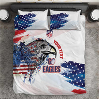 USA 2026 Rugby Custom Bedding Set Go Eagle Brushes Style